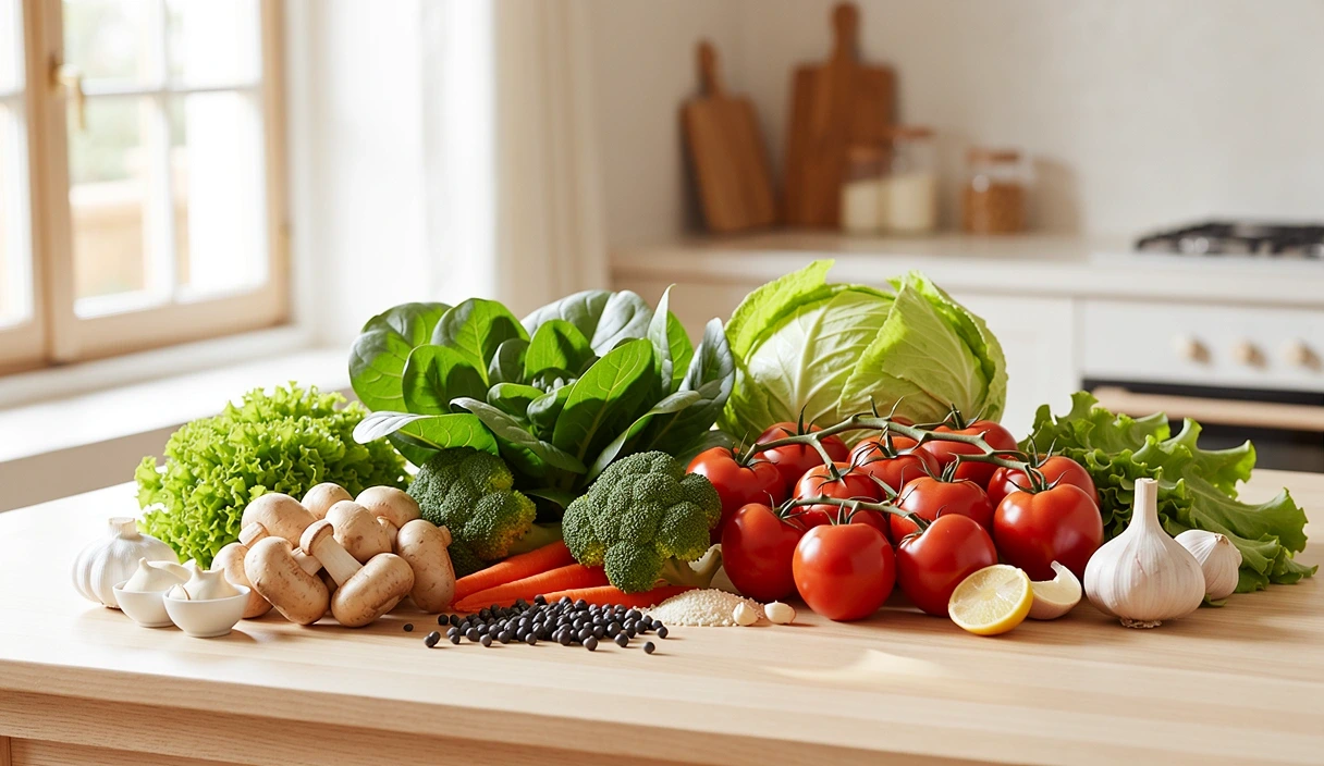 Svježe namirnice kao simbol čistoće i balansa